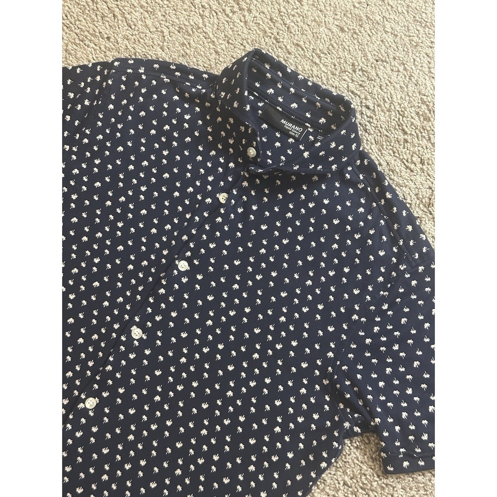 Men's Murano Liquid Luxury Short Sleeve Button Up Shirt - Medium